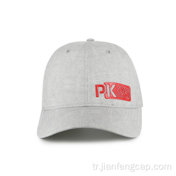Açık beyzbol şapkası Kumaş TPU logosu geri dönüşüm